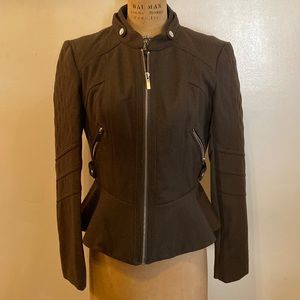 Blank noir wool blend blazer jacket